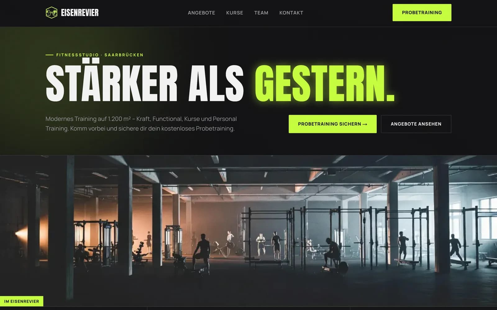 Vorschau der Demo-Website Eisenrevier